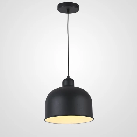 Подвесной светильник Grain Pendant Lamp Black By ImperiumLoft Mut (220V, на проводе, круглые)