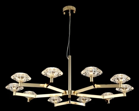 Подвесная люстра Crystal Lux REBECA SP10 GOLD