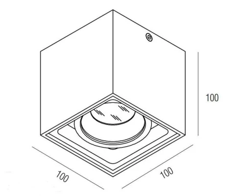 Точечный светильник DL18415 DL18415/11WW-SQ White/Black Dim