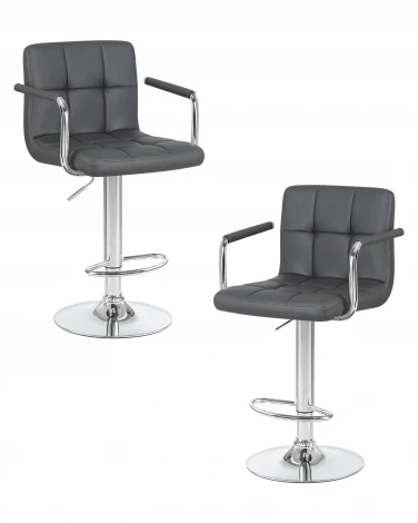 Набор 2 шт стул барный DOBRIN KRUGER ARM (серый)