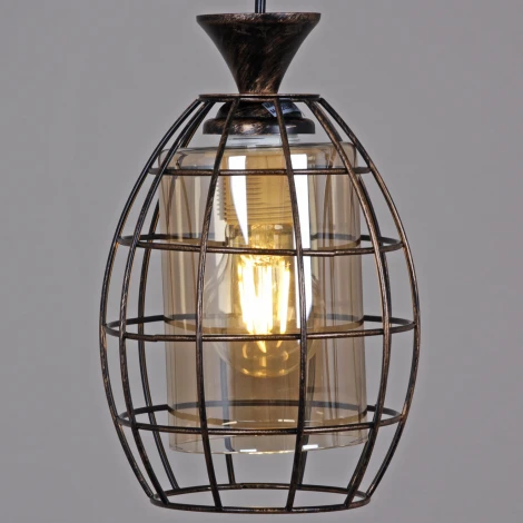 Подвесной светильник Reluce 03525-0.9-03 BK+GD (220V, на проводе)