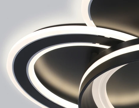 Потолочный светодиодный светильник с пультом Ambrella Acrylica Disk FA8515 (регулировка яркости, 220V, умный дом - Smart Life, круглые)