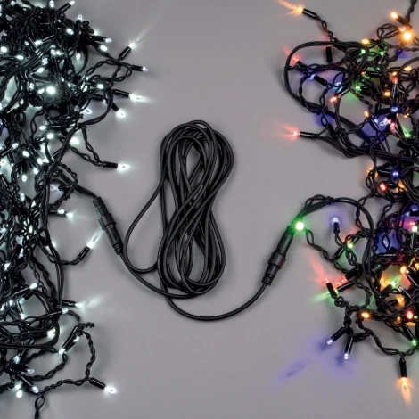 Удлинитель для гирлянд серии F90PRO 3м статика/мерцание IP67 черный Uniel UCX-F90 E/3M/BK