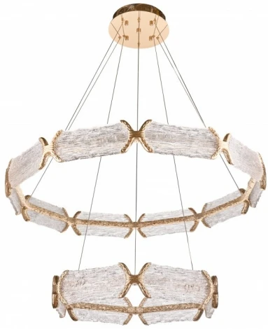 Подвесная люстра ярусная Fluorite Epico FL1050-10P (LED, 220V, на тросе, кольцо)