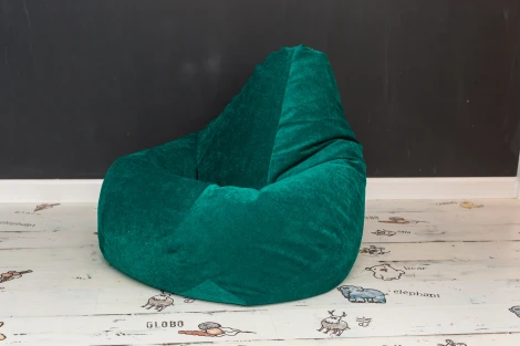 Кресло мешок Dreambag Груша Изумрудный Микровельвет (3XL, Классический) 5011941