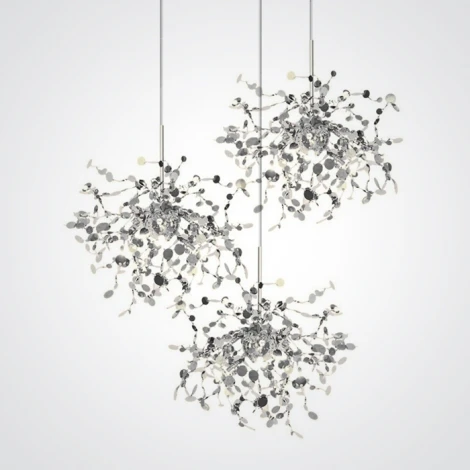 Подвесной светильник (люстра) Tezani Argent 3R Хром ImperiumLoft 132045-22 (179737-22) (220V, на проводе)