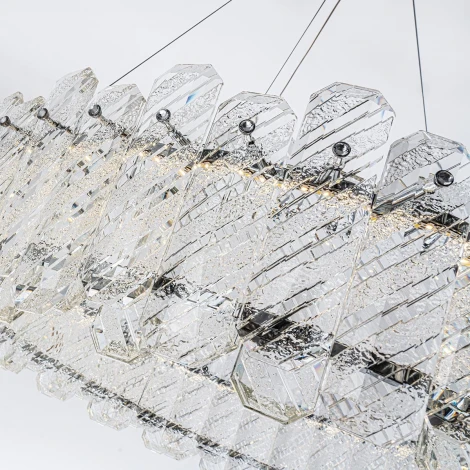 Подвесная люстра светодиодная хрустальная с регулировкой цветовой температуры Modelux MODELUX ML.350.800 CR