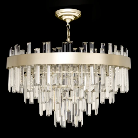 Подвесная люстра Citilux Лаура CL301292 (220V, хрусталь, на цепи, круглые)