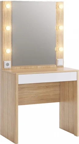 Зара Трюмо, цвет дуб сонома/белый Mebelson (арт.SMZ-03.1623)