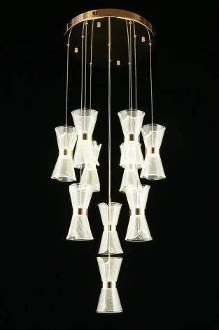 Подвесная люстра каскадная Aployt Charlayn APL.771.06.80 (LED, 220V, на проводе)