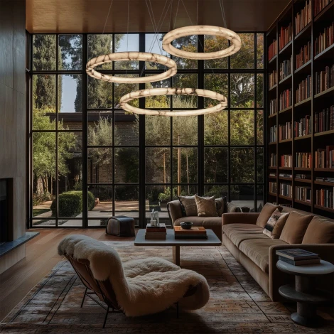 Подвесной светильник светодиодный кольцо Loft It Mondrian 10408/1000 (220V, на тросе, кольцо)