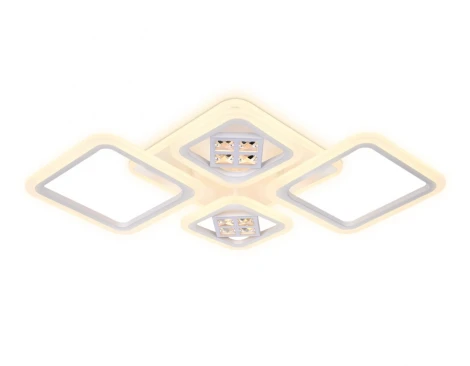 Потолочная люстра Ambrella Acrylica Ice FA286 (регулировка яркости, LED, 220V, пульт управления, управление смартфоном, умный дом - PC.Lamper)