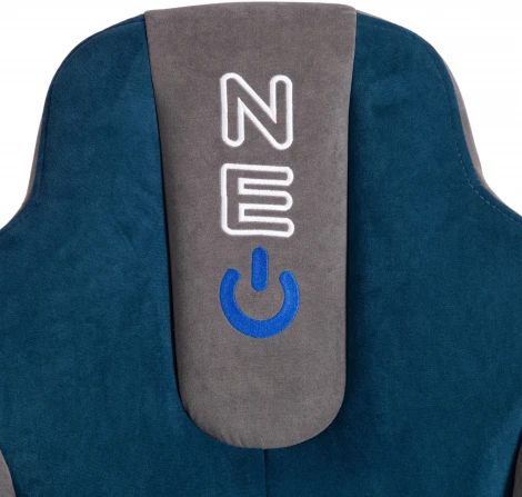 Кресло NEO 2 (22) флок , серый/синий, 29/32 Tetchair 19479