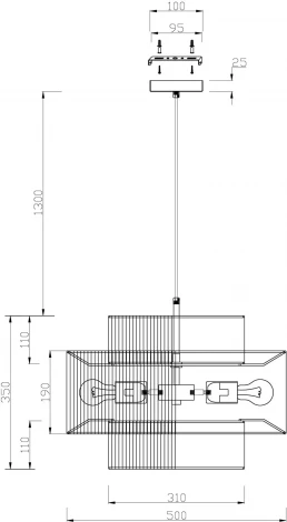 Подвесной светильник Freya AvaGarden FR5249PL-03BG1 (220V, на проводе, круглые)