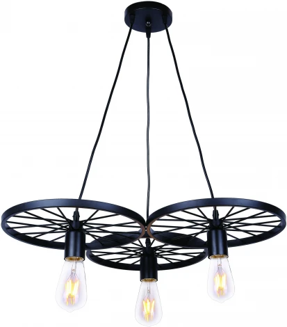 Подвесной светильник Toplight Vanessa TL1201H-03BK (220V, на проводе, круглые, кольцо)