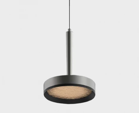 Подвесной светильник светодиодный Italline IT02-025 dark silver 3000K+IT02-024 black