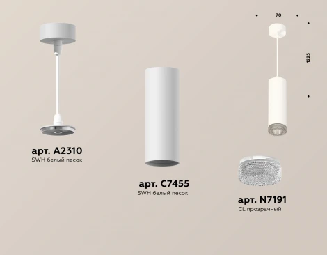 Подвесной светильник Ambrella Techno Spot XP7455001 (220V, круглые)