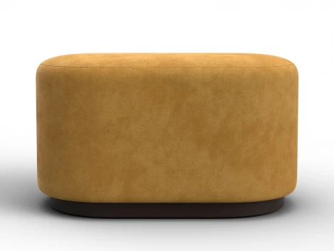 Пуф 007 (ДСП,Фанера/Пластик/Велюр/Желтый) Лига Диванов 132515