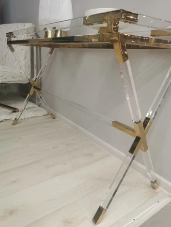 Консоль IST-CASA Джорджия MH-10ST, 120х40х76 см, прозрачный