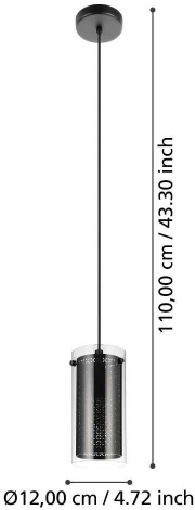 Подвесной светильник Eglo Pinto Textil 1 900341