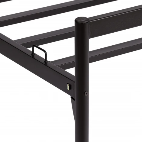 Кровать Tetchair Federica (Дерево гевея,Металл/Красный дуб,Черный) 20104