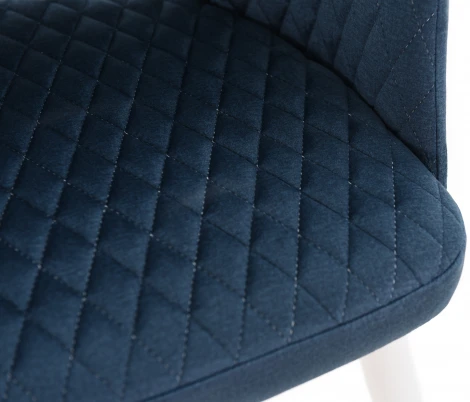 Стул Абсент, Белый муар/Монолит Аквамарин, Аврора