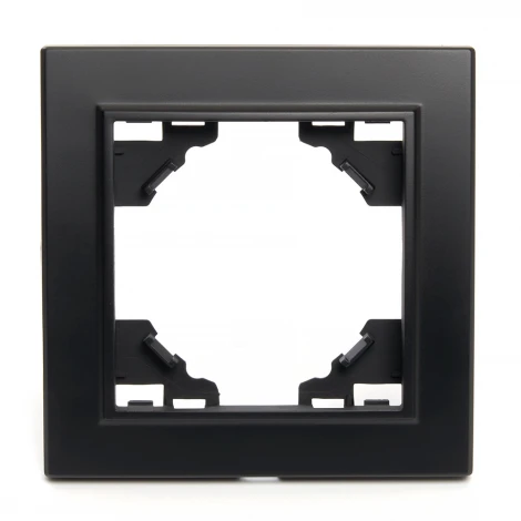 Рамка на 1 пост (черный) Stekker Эрна 39625