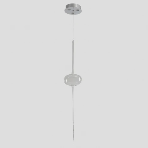 Подвесной светильник светодиодный Crystal Lux GLASS SP3W LED CHROME (220V, на проводе)