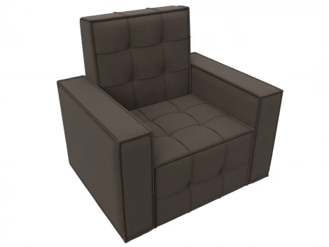 Кресло Лига-067 (ДВП,Дерево/Пластик/Рогожка/Коричневый) Лига Диванов 132286