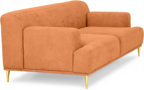 Диван Portofino 2-х местный ОГОГО (арт.604103), (Рогожка/Оранжевый)