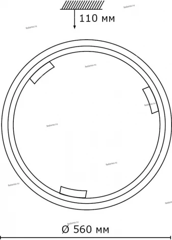 Настенно-потолочный светильник Sonex Greca Wood 360