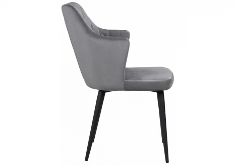 Обеденный стул на металлокаркасе Woodville Velen dark gray 15027