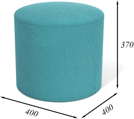 Пуф Arsko Сканди 3 голубая рогожка