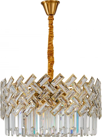 Подвесная люстра Zortes Dia ZRS.01277.14 (220V, хрусталь, на цепи, круглые, IP21)