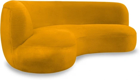 Диван Patti 2400 ОГОГО Обстановочка! (Мех/Оранжевый) арт.923062