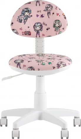 Кресло компьютерное детское УМКА Girls пластик белый Stool Group (арт.УТ000038770)