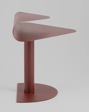 Журнальный столик Stool Group Cornea металл бордовый УТ000041895