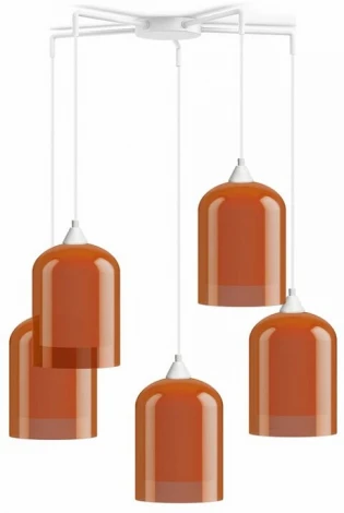 Подвесной светильник 33 ИДЕИ PND.113.03.01.002.WH-S.26.OR-S.27.WH (220V, на проводе, паук)