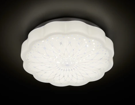 Потолочный светильник Ambrella Orbital Simple F555 WH 15W 4200K D300
