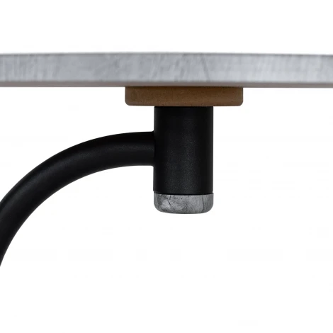 Стол журнальный Дуэт 13 черный/орех гикори грей Mebelik 009632