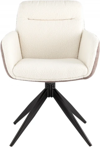 Стул обеденный Stool Group Waldo молочный c бежевой экокожей УТ000037122