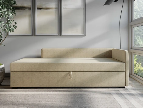 Диван-кровать Arsko Велес Угол правый рогожка бежевая