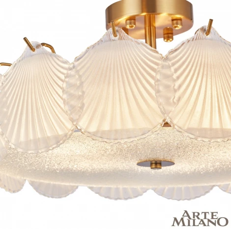 Потолочная люстра на штанге Arte Milano Rim 316009/D500 BS (220V, круглые, ракушка)