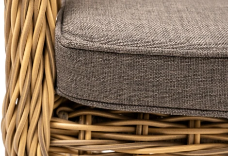 "Цесена" кресло плетеное из искусственного ротанга, цвет соломенный 4SIS арт.УТ-00006747