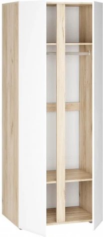 Шкаф Алетра ШК-800 (Алетра ШК-800 дуб крафт серый / глянец белый) Woodville арт.580876