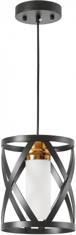 Подвесной светильник Lumina Deco Astila LDP 1242-1 BK+MD (220V, на проводе, круглые)