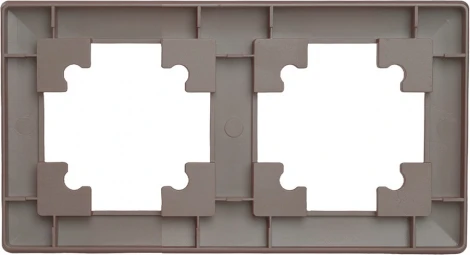 Рамка на 2 поста (коричневый) Stekker Катрин 39818