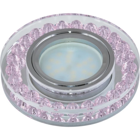 Встраиваемый точечный светильник Fametto Peonia DLS-P102 GU5.3 CHROME/PINK (220V, круглые)
