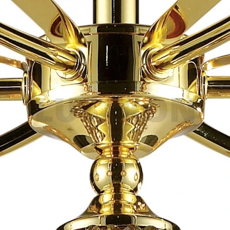 Потолочная люстра N-Light 917 917-07-33 gold + brown crystal