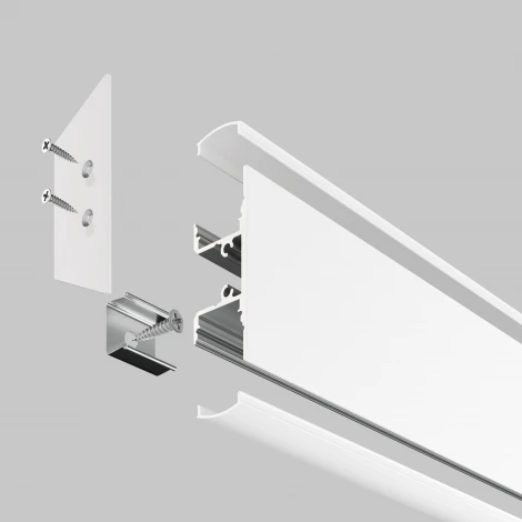 Алюминиевый профиль накладной 18x48 Maytoni Led Strip ALM-1848-W-2M